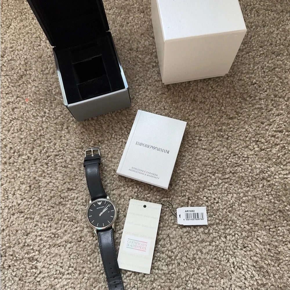 Emporio Armani AR1692 Mens Black Luigi Watch